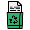 recycle, bin, file, folder, trash