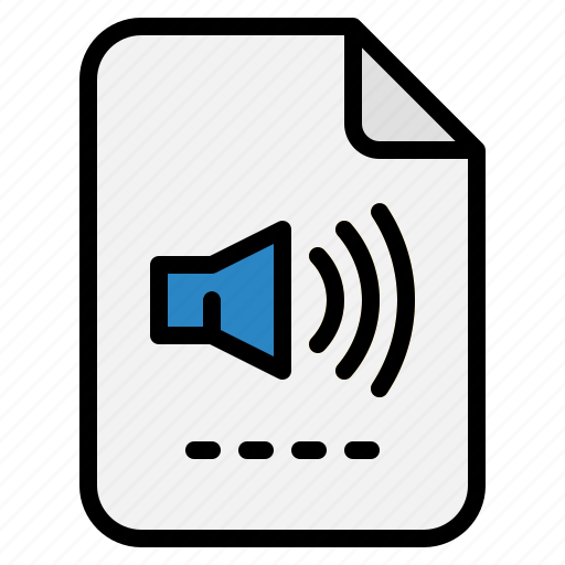 Speaker, file, voice, folder, spell icon - Download on Iconfinder