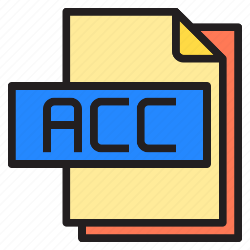 Acc, computer, document, extension, file type, format, type icon - Download on Iconfinder