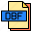 computer, dbf, document, extension, file, file type 