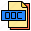 computer, doc, document, extension, file, file type 