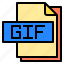 computer, document, extension, file, file type, gif 