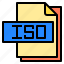 computer, document, extension, file, file type, iso 