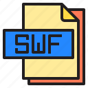 computer, file, format, swf, type