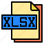 computer, document, extension, file, file type, xlsx 