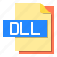 computer, dll, document, extension, file, file type 
