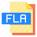 computer, file, fla, format, type