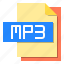 computer, document, extension, file, file type, mp3 