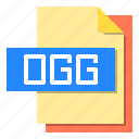computer, file, format, ogg, type