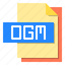computer, file, format, ogm, type