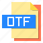 computer, file, format, otf, type 