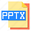 computer, document, extension, file, file type, pptx 