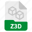 document, file, format, z3d 