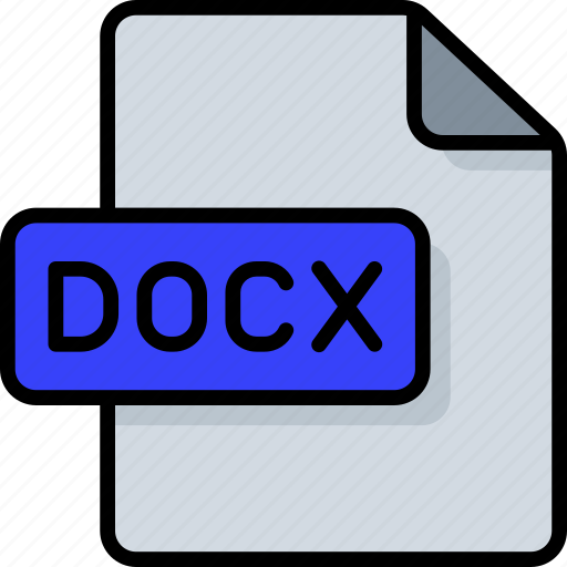 Docx, docx file, files and folders, file type, file format, extension, document icon - Download on Iconfinder