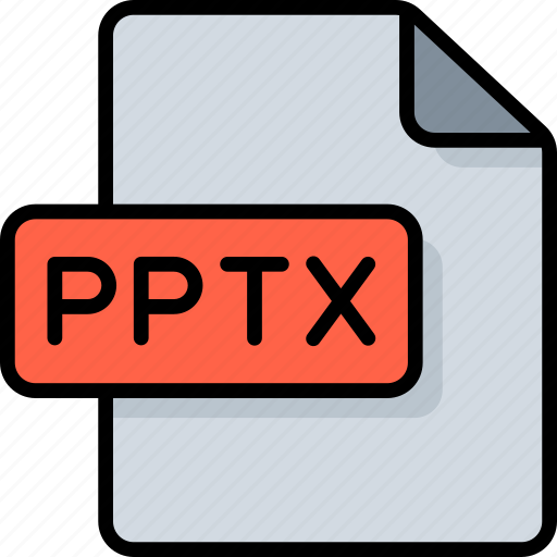 Pptx, pptx file, files and folders, file type, file format, extension, document icon - Download on Iconfinder