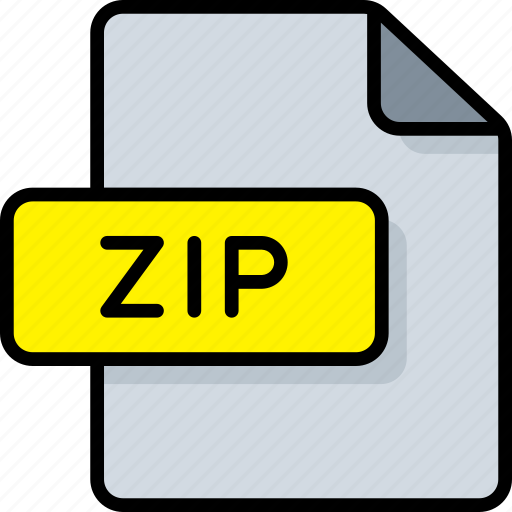 Zip, zip file, files and folders, file type, file format, extension, document icon - Download on Iconfinder