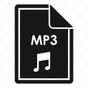 extension, file, format, mp3, music, property, text