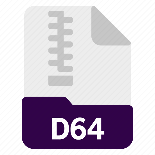 Archive, compressed, d64, file icon - Download on Iconfinder
