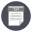 file, format, icon3, text, txt 