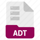 adt, database, document, file