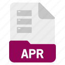 apr, database, document, file