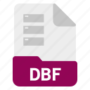 database, dbf, document, file