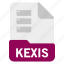 database, document, file, kexis 