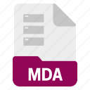 database, document, file, mda