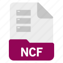 database, document, file, ncf