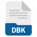 dbk, document, file, format