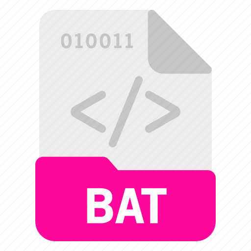 Bat, document, file, format icon - Download on Iconfinder