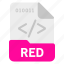 document, file, format, red 