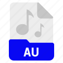 au, file, format, music, sound