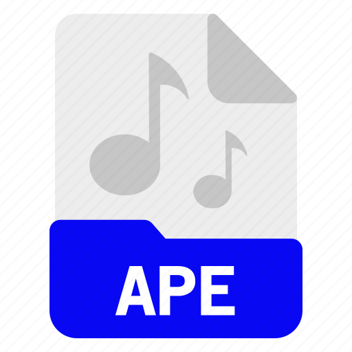 Ape, file, format, music, sound icon - Download on Iconfinder