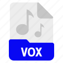 file, format, music, sound, vox