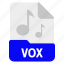 file, format, music, sound, vox 