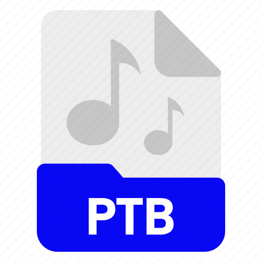 File, format, music, ptb, sound icon - Download on Iconfinder