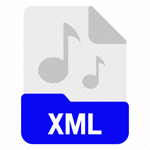 File, format, music, sound, xml icon - Download on Iconfinder
