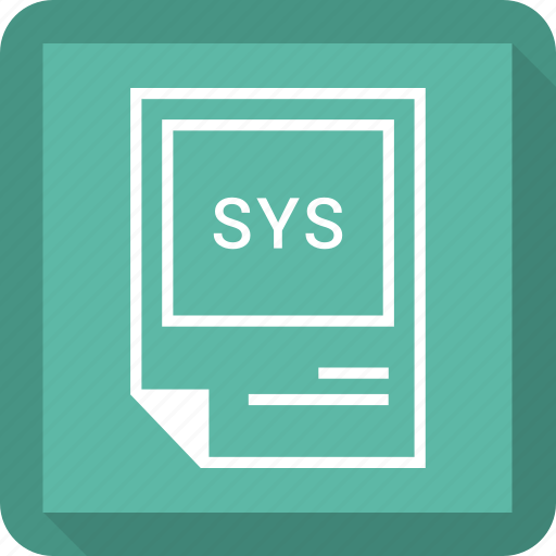 Document, extension, file, format, sys icon - Download on Iconfinder