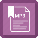 document, extension, file, mp3