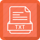 document, extension, file, format, txt