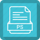 document, extension, file, format, ps