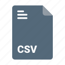 csv, extension, file, format