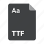 extension, file, format, ttf 