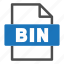 bin, document, file, file format, format, interface 