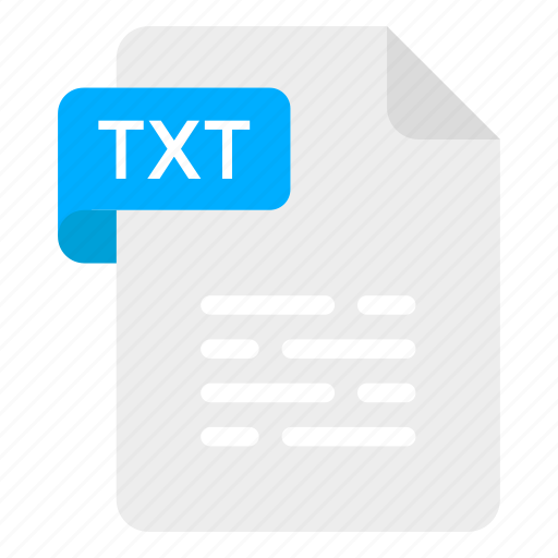File format, filetype, file extension, txt file, txt document icon - Download on Iconfinder