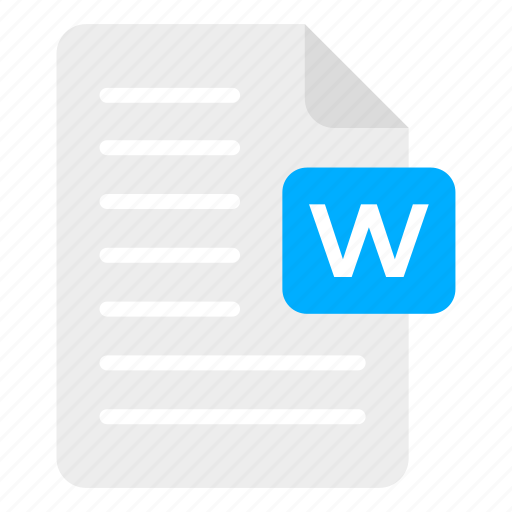 File format, filetype, file extension, word document, word file icon - Download on Iconfinder