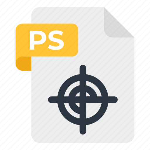 File format, filetype, file extension, ps file, postscript icon - Download on Iconfinder