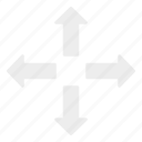 four directional arrows, combo arrows, four corner arrows, navigational arrows, pointing arrows 