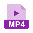 extension, file, file format, media, mp4, video